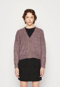 ONLY - ONYZOEY CARDIGAN - Adīta jaka - port royale melange Miniatūras attēls 1