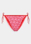 ESSENTIALS SIDE TIE PRINT - Bas de bikini - rose