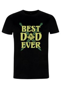 Henry Tiger DUNGEONS  DRAGONS BEST DAD EVER - Camiseta estampada - black