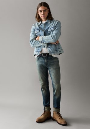 Pepe Jeans, TAPERED JEANS STANLEY - Jeans Tapered Fit - dark green cast vintage powerf