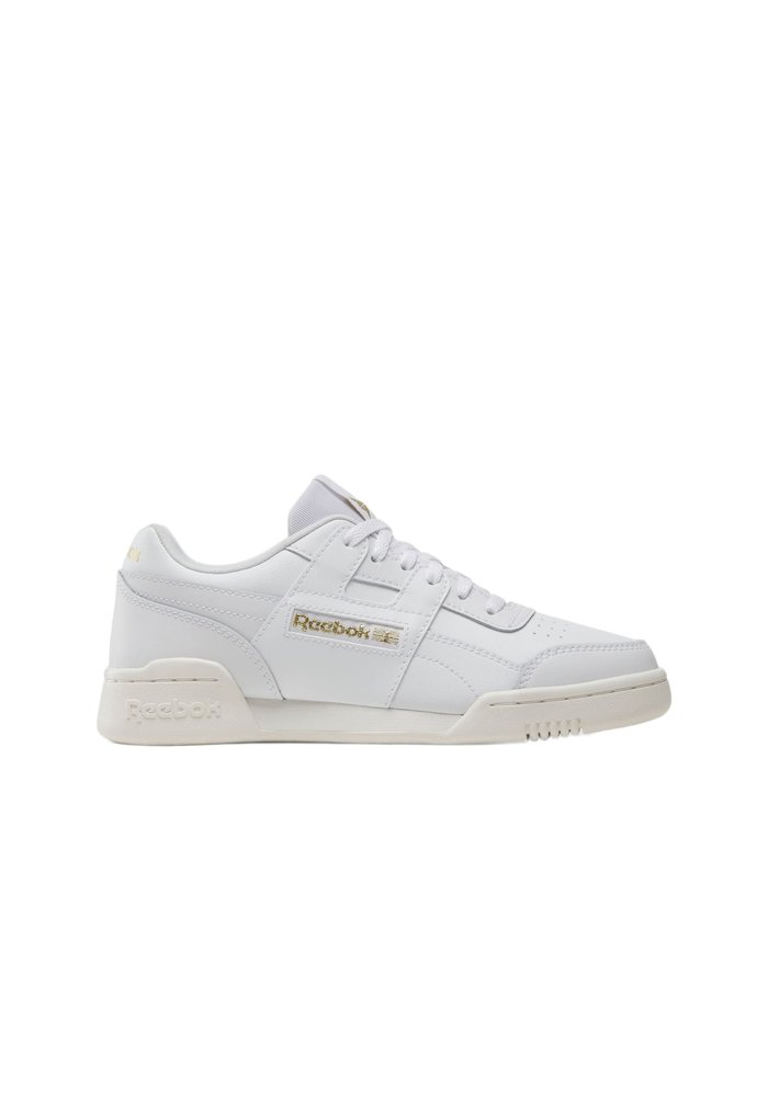 Reebok WORKOUT PLUS-WHITE-3. UNISEX - Walking trainers - ftwr white chalk gold met