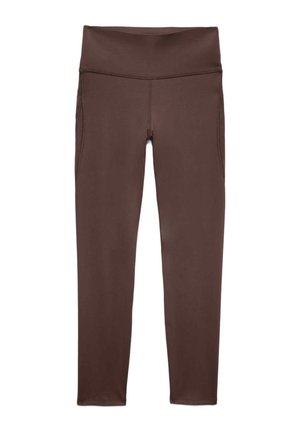 Marks & Spencer, WAIST SCULPT™ MESH PANEL LEGGINGS. - Leggings - Stockings - dark chocolate