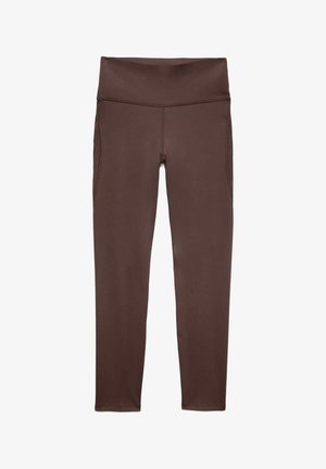 Marks & Spencer, WAIST SCULPT™ MESH PANEL LEGGINGS. - Leggings - Stockings - dark chocolate