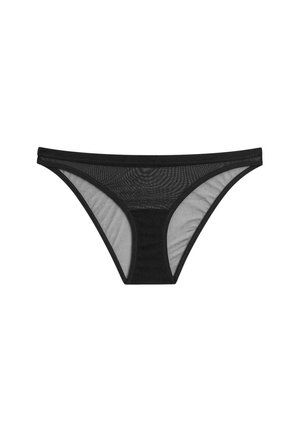 Massimo Dutti SEMI-SHEER  - Slip - black