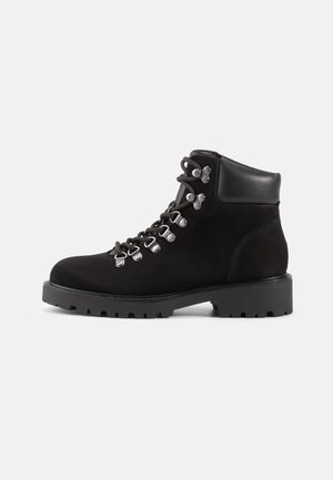 KENOVA - Botine cu șireturi - black