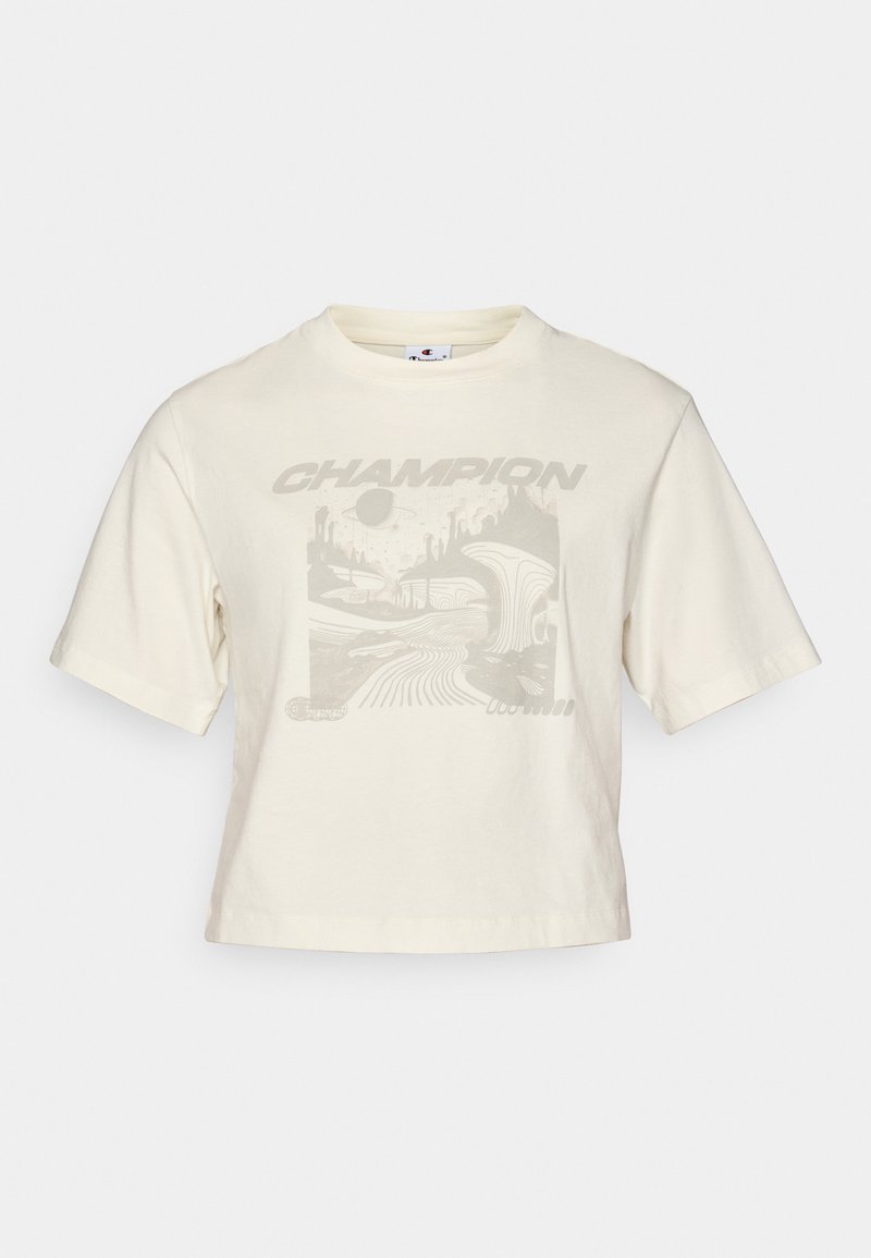 Champion T-shirt print crème