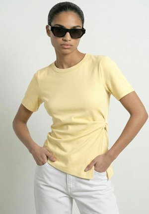 HYPEDROP, TOP HDRIVA SS DRAPED - T-shirt con stampa - anise flower