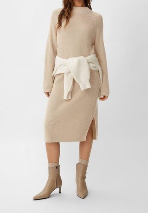 Gebreide jurk - beige
