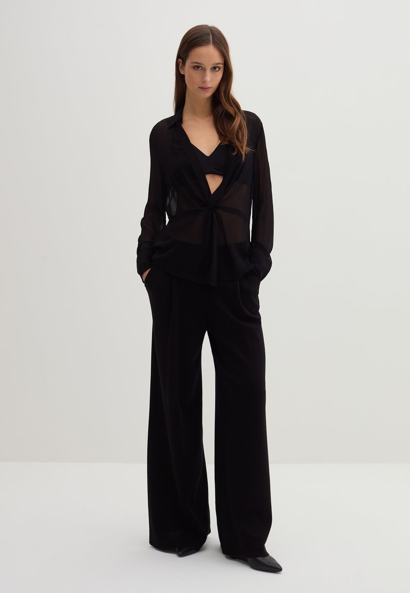 Stefanel Blouse zwart Stefanel Blouse zwart