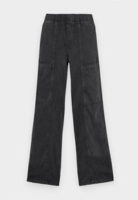 MAXWELL UTILITY EASY WIDE LEG JEAN  - Leveälahkeiset - washed black