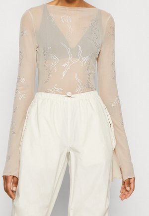 Camiseta de manga larga - beige