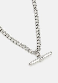 Orelia CURB CHAIN BAR DROP NECKLACE UNISEX - Kaelakee - silver-coloured