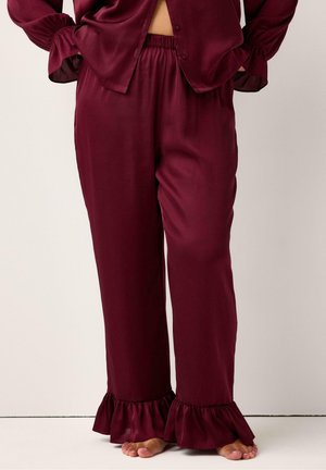 Pantaloni del pigiama - dark dusty red