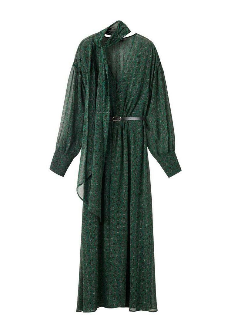 Mango Robe longue - green/vert - ZALANDO.FR