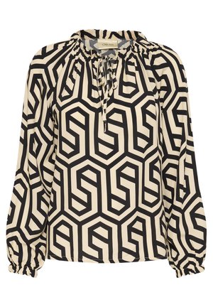 Cream ASTRA  - Bluse - geometric black white