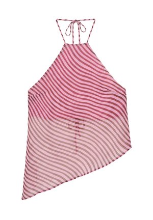 PULL&BEAR, WAVY OPEN BACK HALTER - TOP - Top - pink