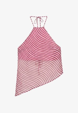 PULL&BEAR, WAVY OPEN BACK HALTER - TOP - Top - pink