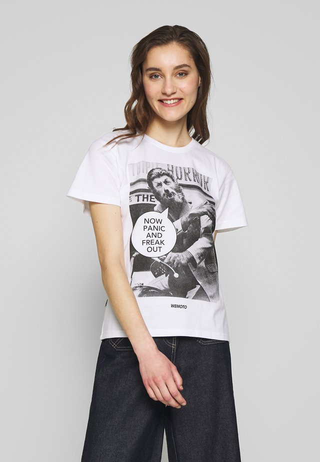 FREAK OUT - Print T-shirt - white