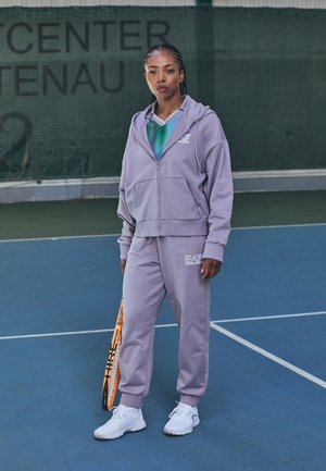 EA7 Emporio Armani TRAIN VISIBILITY TRACK SUIT - Verryttelypuku - lavender gray