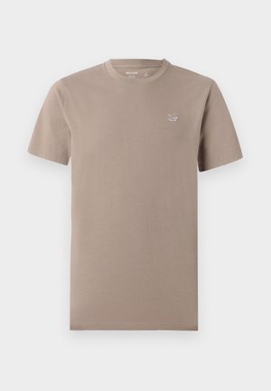 Hollister Co. ICON CREW - T-shirt basic - brown
