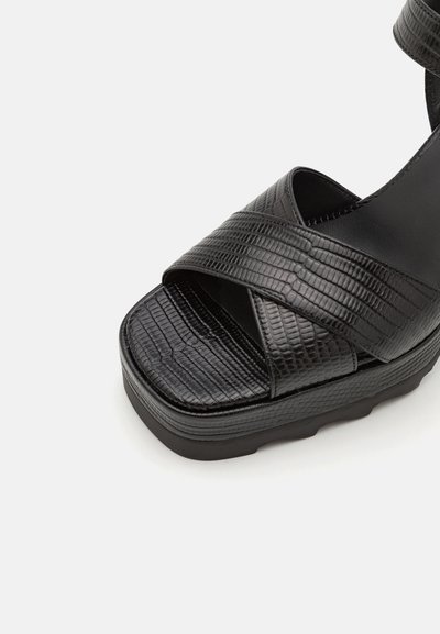 The Kooples CHAUSSURES - Sandales à plateforme - black