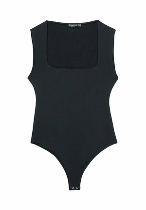 Stradivarius SQUARE NECKLINE - Débardeur - black