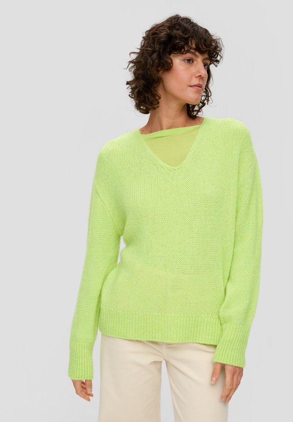 Strickpullover - limettengrün