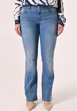 CURVY  - Bootcut jeans - sky blue