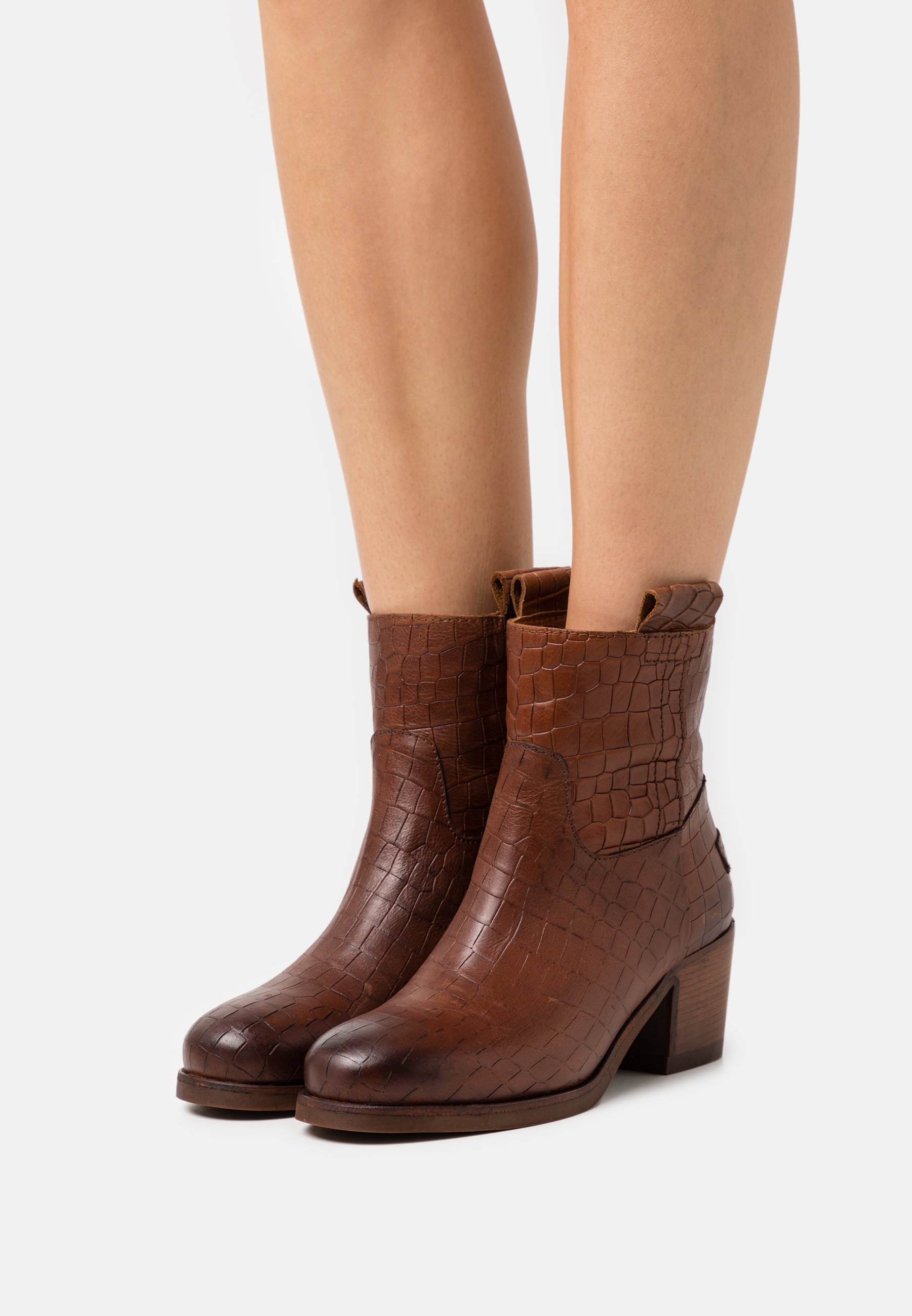 Shabbies Amsterdam Korte laarzen - cognac/Cognac - Zalando.nl