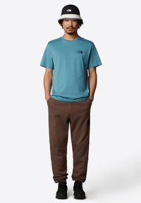 The North Face M SS SIMPLE DOME TEE - Sport T-shirt - algae blue