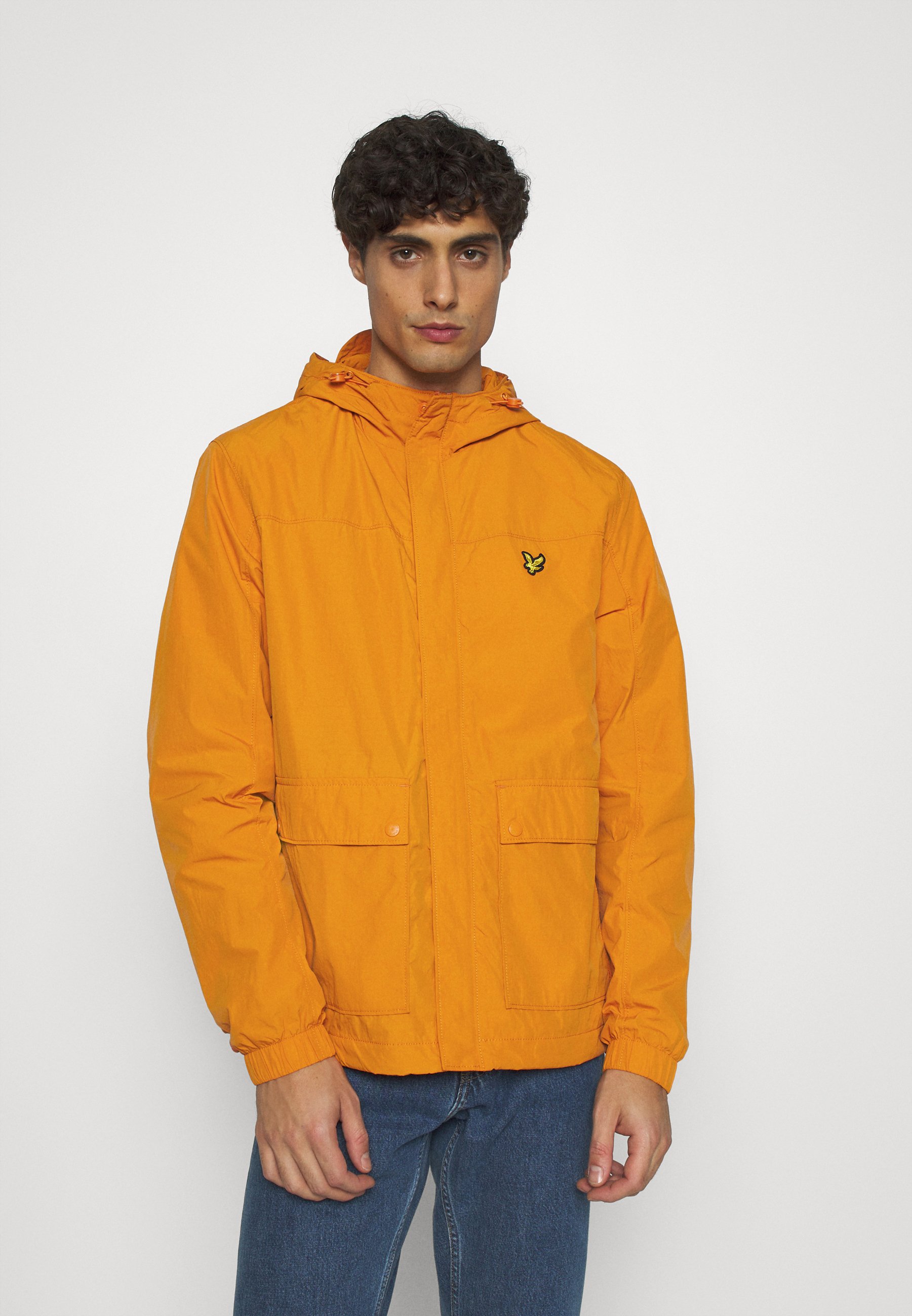 lyle and scott jacket orange