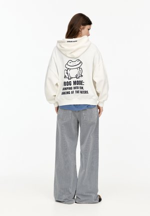 Felpa con cappuccio - white