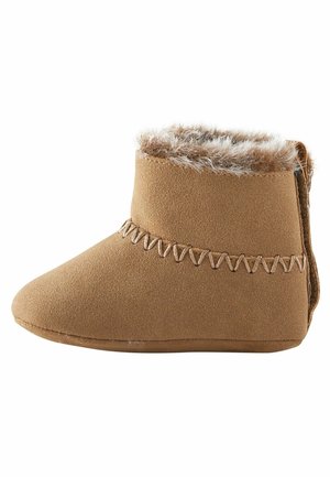 WARM LINED PULL ON - Krabbelschuh - tan brown