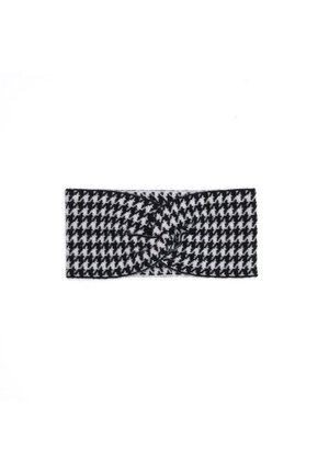 HOUNDSTOOTH - Paraorecchie - black white