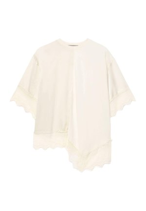 AllSaints, LENNY LACE TEE - Langærmet T-shirt - champagne white