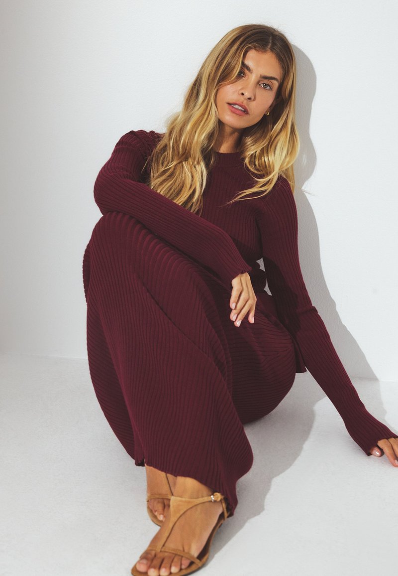 NA-KD Maxi dress - burgundy/bordeaux - Zalando.ie