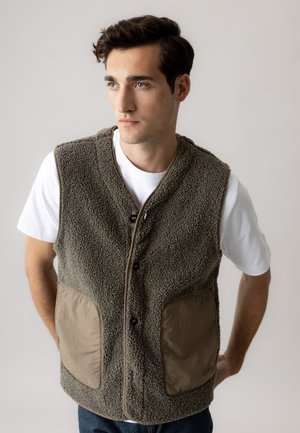 Mos Mosh Gallery, MMGHARRY - Waistcoat - dusty olive