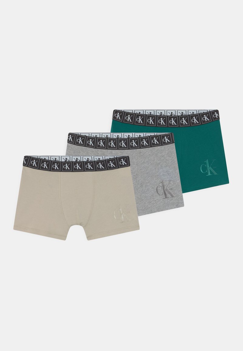 Calvin Klein Underwear TRUNK 3 PACK Panties darkturquoise/greyheath