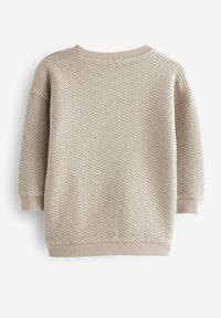 Next TEXTURED CREW - Sweatshirt - cement