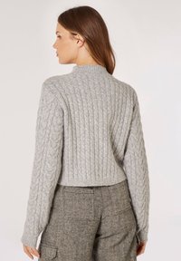 Apricot CABLE CROPPED WRAP  - Maglione - grey