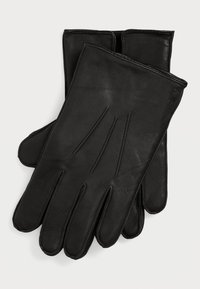 INSULATED SHEEPSKIN TOUCH SCREEN GLOVES - Mănuși - black