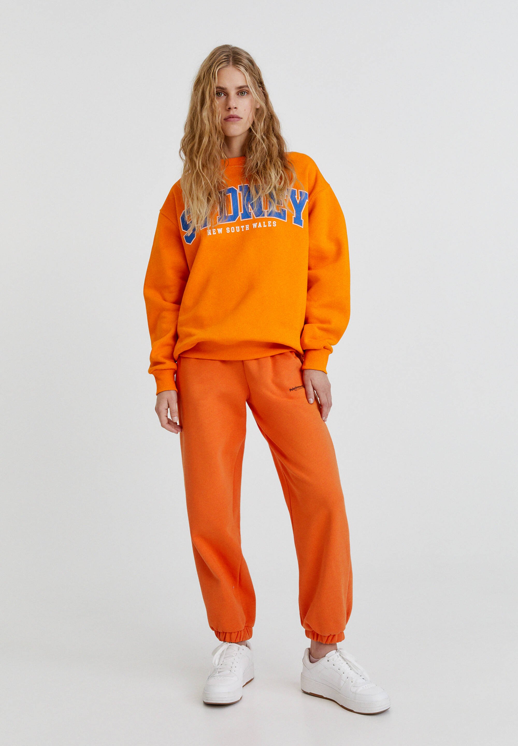 GRAPHIC - Sweatshirt - orange - Zalando 
