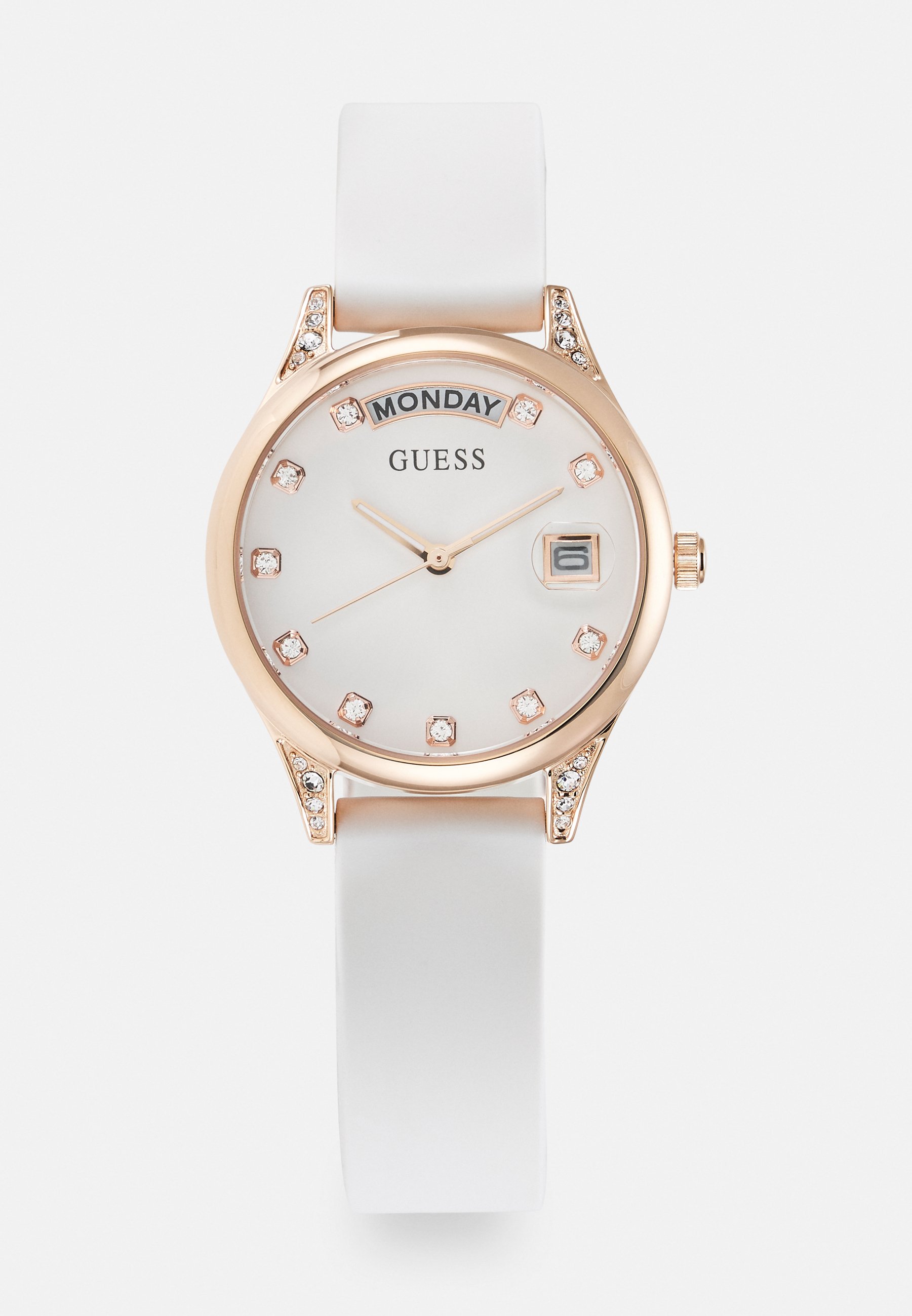 Guess watch white and gold Clearance