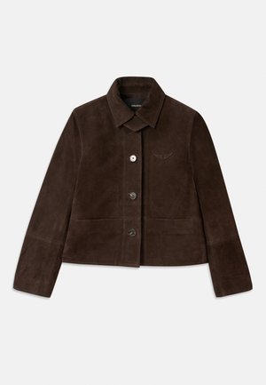 Zadig & Voltaire LESSA  - Chaqueta de cuero - dark chocolate