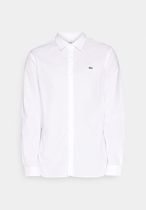 Lacoste SLIM FIT STRETCH POPLIN SHIRT - Pluus - white