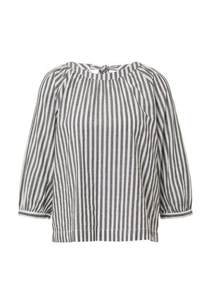 s.Oliver MIT RAFFUNG UND SCHLEIFE - Bluse - schwarz