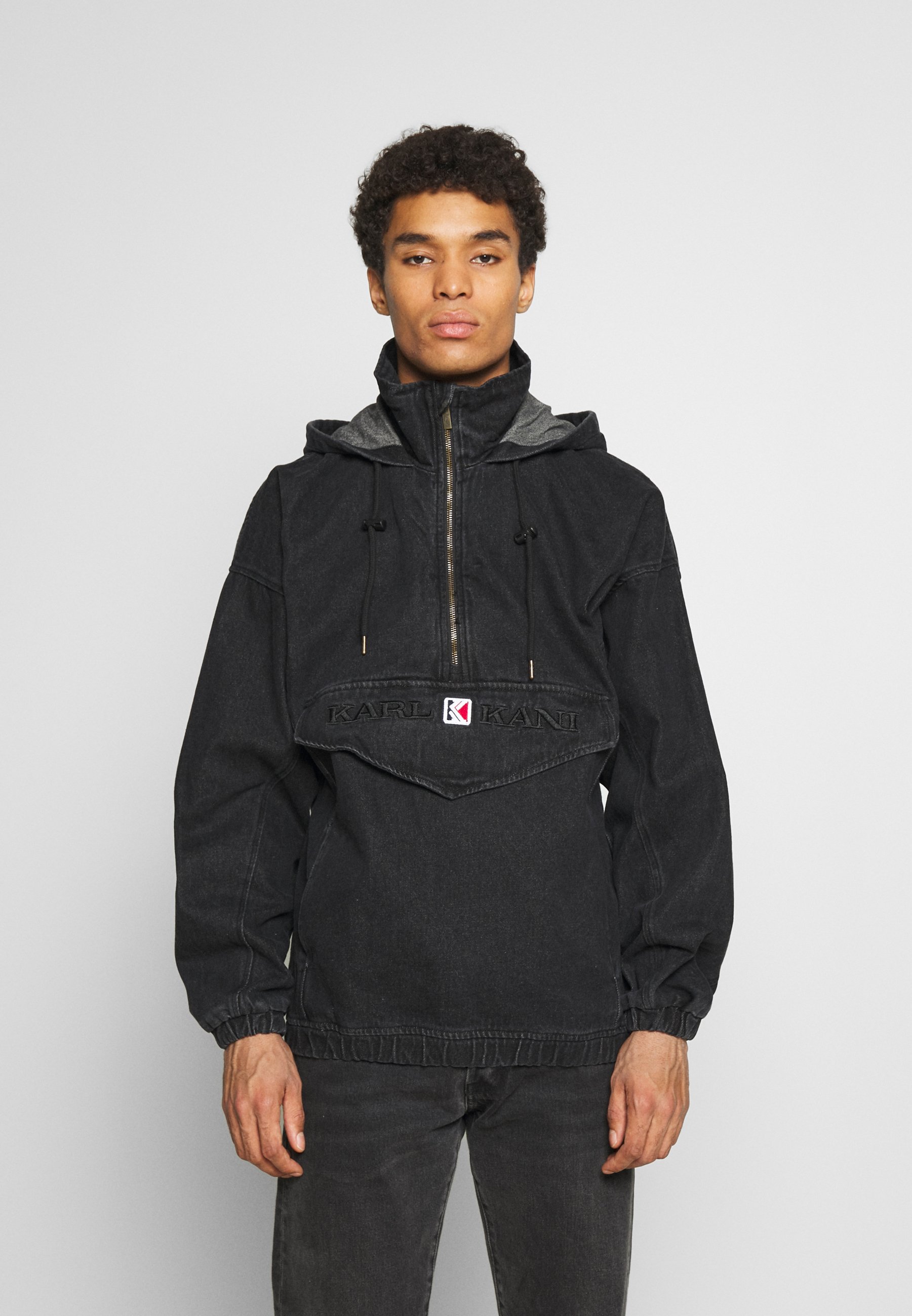 Karl Kani RETRO WASHED - Cortaviento - black/negro - Zalando.es