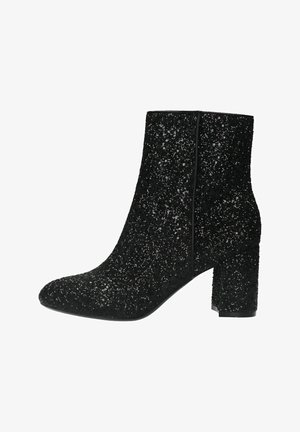 Manfield GLITZER-MIT ABSATZ - Lage laarzen - schwarz