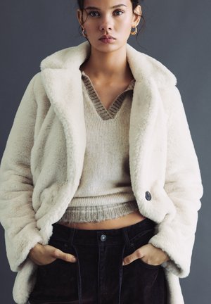 WITH LAPEL COLLAR - Geacă - white