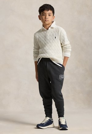 Polo Ralph Lauren CABLE-KNIT COTTON SWEATER 7-14Y - Striktrøje - nevis